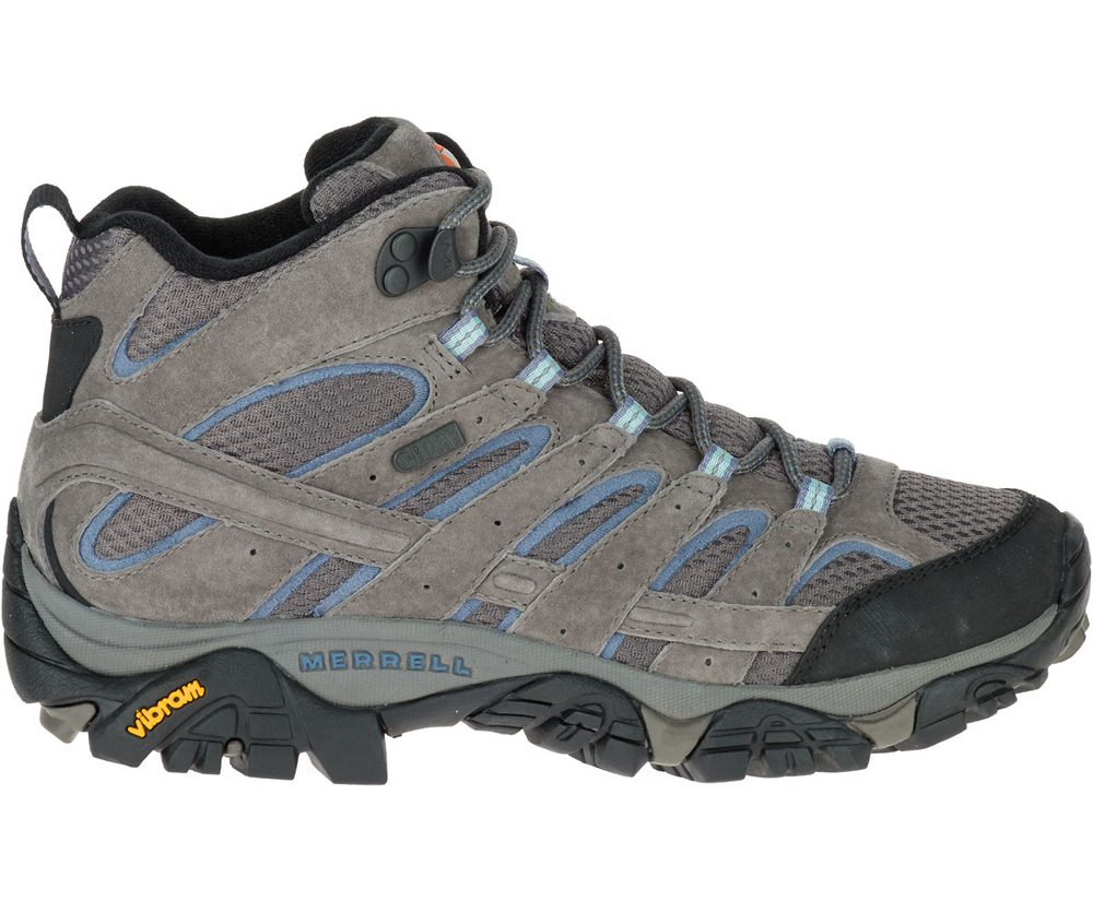 Botas Senhora - Merrell Moab 2 Mid Waterproof - Cinzentas - CEV803164